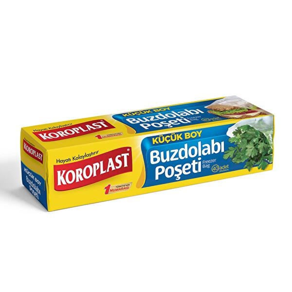 Koroplast Buzdolabı Poşeti Küçük Boy 20x30 Cm 40 Lı