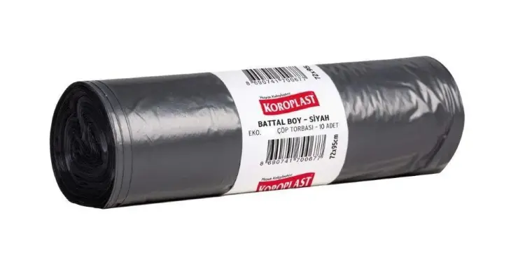Koroplast Ekonomik Battal Boy Çöp Torbası 72x95 Cm 10 Lu - 1