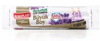 Koroplast Ekstra Güçlü Lavanta Kokulu Büzgülü Büyük Boy Çöp Torbası 65x70 Cm 10 Lu
