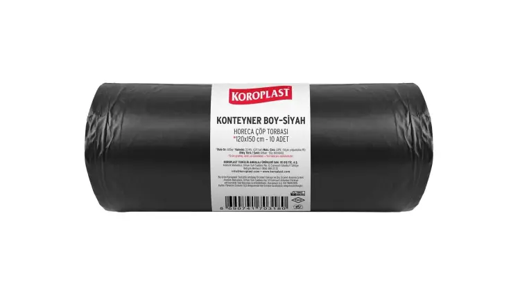 Koroplast Endüstriyel Konteyner 120x150 Cm Siyah 1000 Gr 10 Lu 10 Rulo - 1