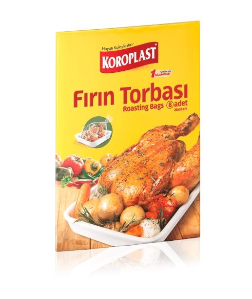 Koroplast Fırın Torbası 25x38 Cm 8 Li