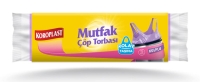 Koroplast Güçlü Çöp Torbası Mutfak 63x70 Cm Kulplu 15 Li - 1
