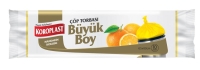 Koroplast Mandarin Kokulu Çöp Poşeti Büyük Boy 65x80 Cm Sarı 10 Lu - Koroplast