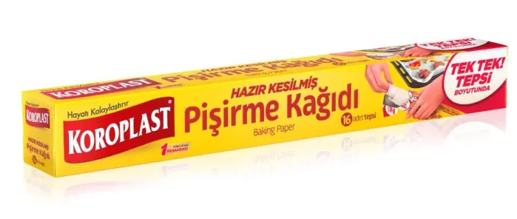 Koroplast Pişirme Kağıdı Hazır Kesilmiş 42x37 Cm 16 Lı - 1