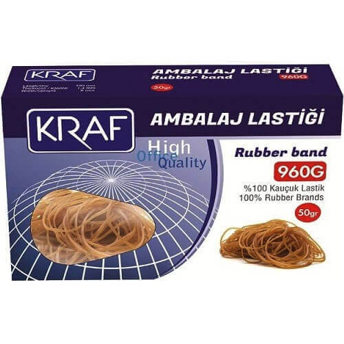 Kraf Ambalaj Lastiği %100 Kauçuk 50 Gr 960G 