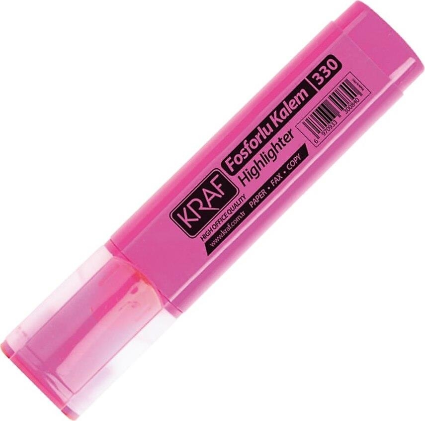 Kraf Fosforlu Kalem Pembe 330
