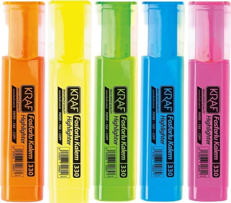 Kraf Fosforlu Kalem Set 330 5 Li 