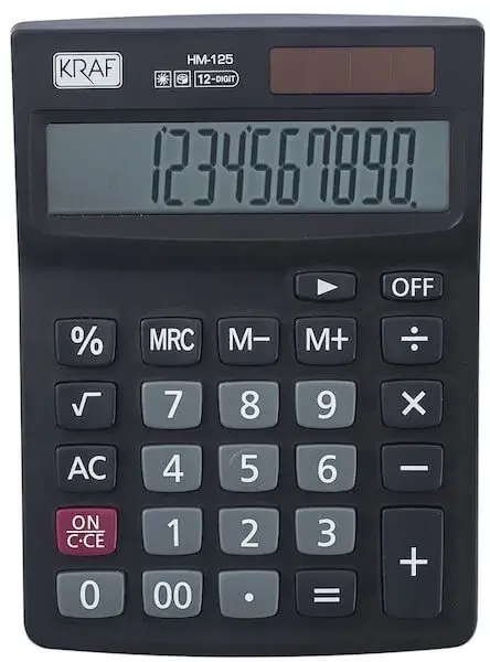 Kraf Hesap Makinesi Masaüstü 12 Hane HM-125 - 1