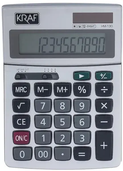 Kraf Hesap Makinesi Masaüstü 12 Hane HM-130 - 1