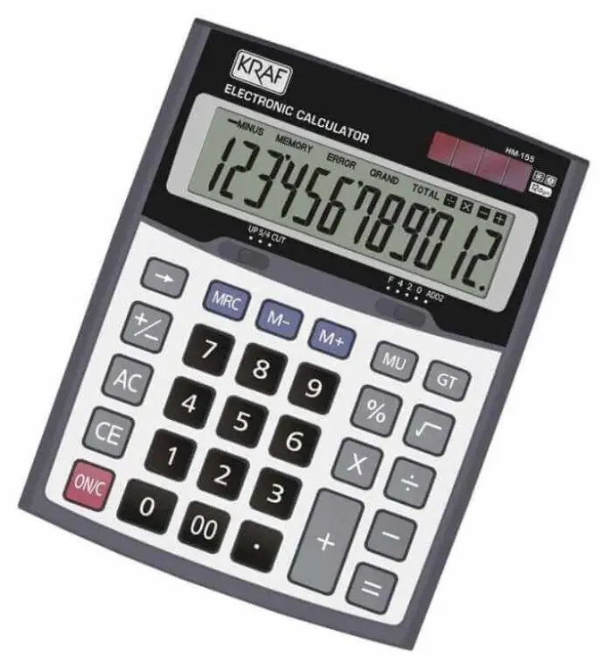 Kraf Hesap Makinesi Masaüstü 12 Hane HM-155 - 1