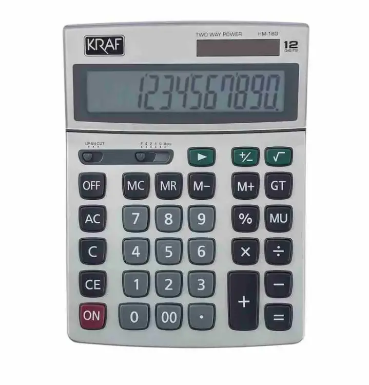 Kraf Hesap Makinesi Masaüstü 12 Hane HM-160 - 1