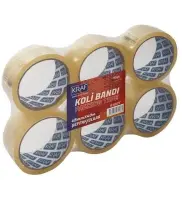 Kraf Koli Ambalaj Bandı 45 mm x 40 mt 6 Adet
