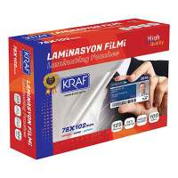 Kraf Laminasyon Filmi 78x102 mm 125 Mic 100 Lü 2127 - Kraf