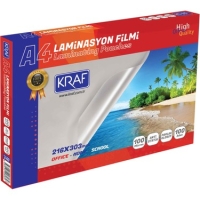 Kraf Laminasyon Filmi Parlak A4 100 Mic 100 Lü 2120 - Kraf