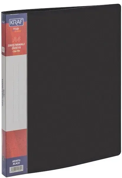 Kraf Sıkıştırmalı Dosya Siyah AB307A 