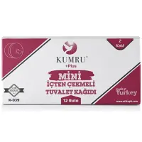 Kumru Plus Mini İçten Çekmeli Tuvalet Kağıdı 110 Mt 12 Li