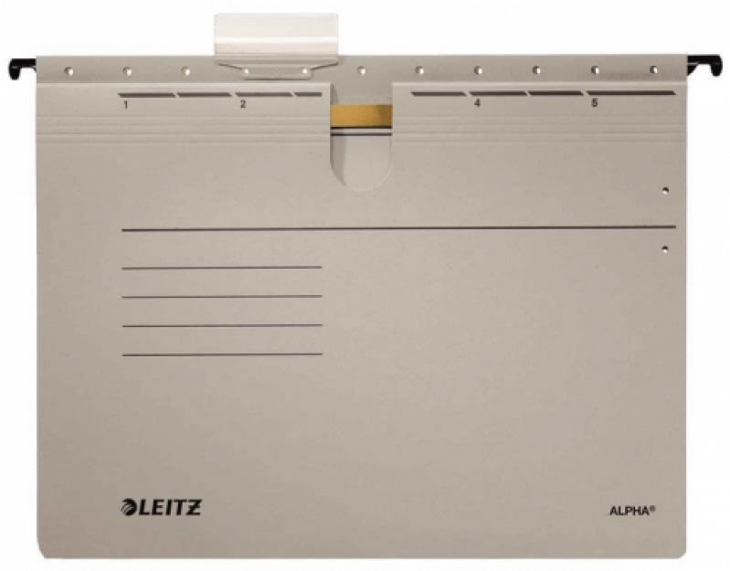 Leitz Alpha Renkli Telli Askılı Dosya Gri L-1984