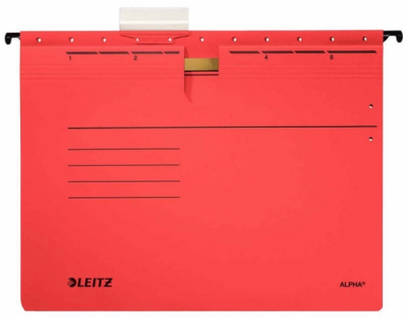 Leitz Alpha Renkli Telli Askılı Dosya Kırmızı L-1984