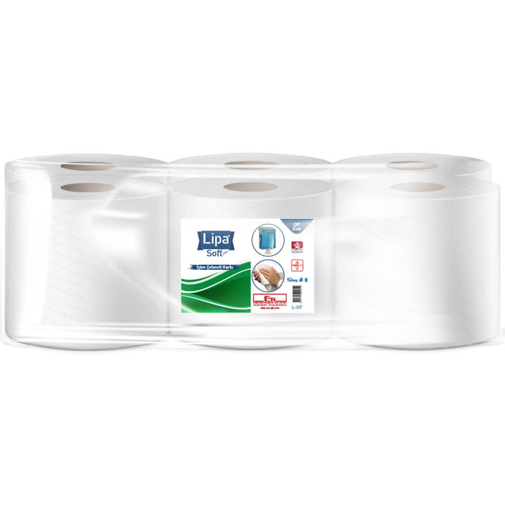 Lipa Soft İçten Çekmeli Havlu 3.5 kg 6 Lı