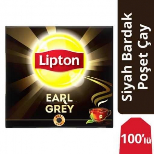 Lipton Earl Grey Bardak Poşet Çay 100 Lü 