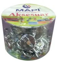 Mapi Plastik Yuvarlak Krom Kaplı Yoyo 25 Li