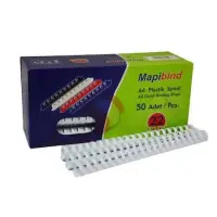 Mapibind 22 mm Plastik Spiral Beyaz 50 Li