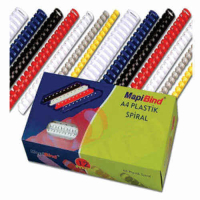 Mapibind 28 mm Plastik Spiral Beyaz 50 Li - Mapi