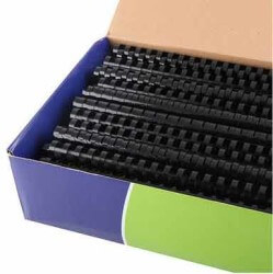 Mapibind 38 mm Plastik Spiral Siyah 50 Li 
