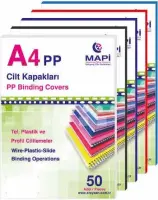 Mapibind 550 Mic PP A4 Cilt Kapağı Mavi 50 Li