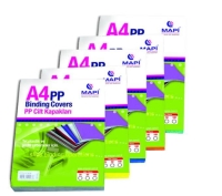 Mapibind 550 Mic PP A4 Cilt Kapağı Siyah 50 Li - Mapi