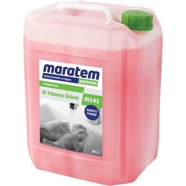 Maratem M101 Sıvı El Yıkama Sabunu Sedefli Pembe 20 Lt 