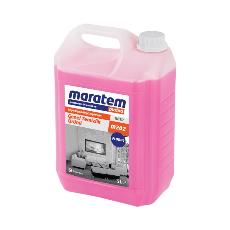Maratem M202 Genel Yüzey Temizleyici Floral 5 Lt 