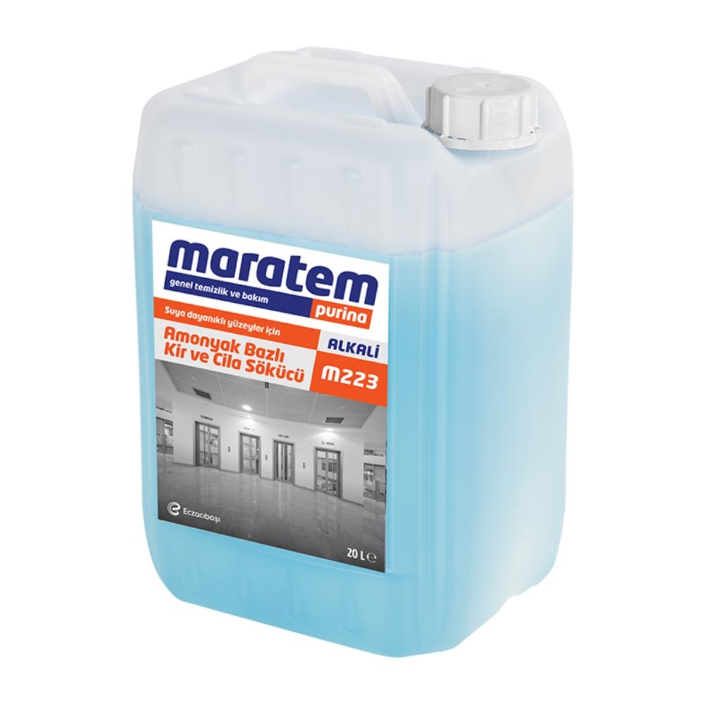 Maratem M223 Amonyak Bazlı Kir ve Cila Sökücü 20 Lt