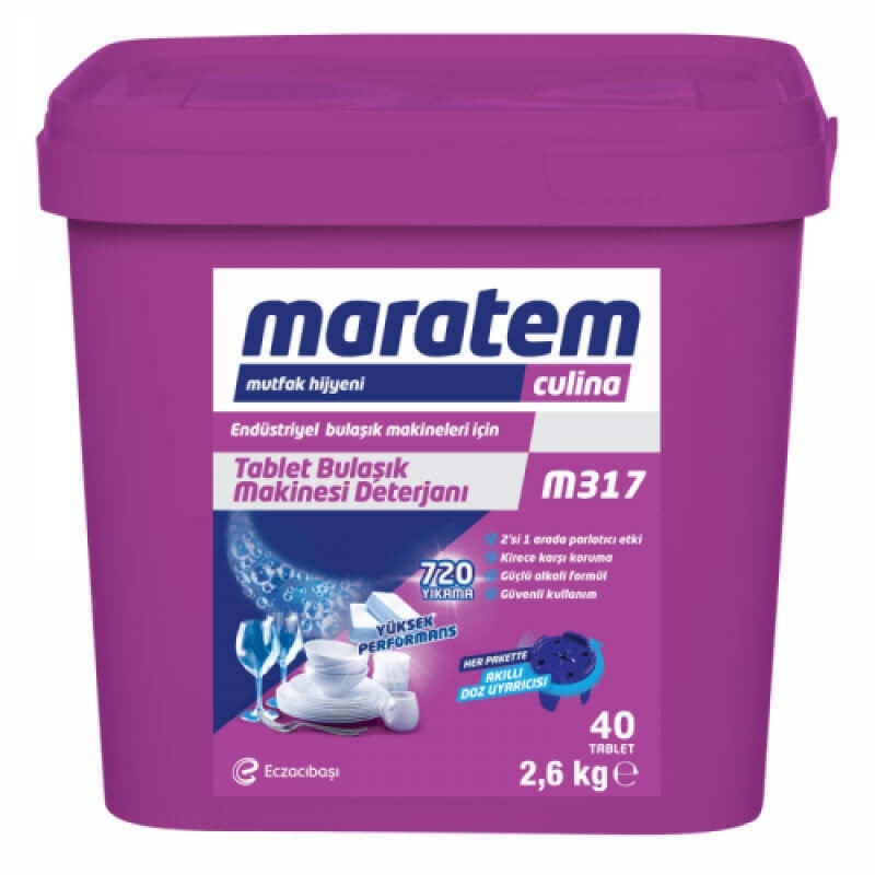Maratem M317 Endüstriyel Bulaşık Makinesi 40'lı Tablet