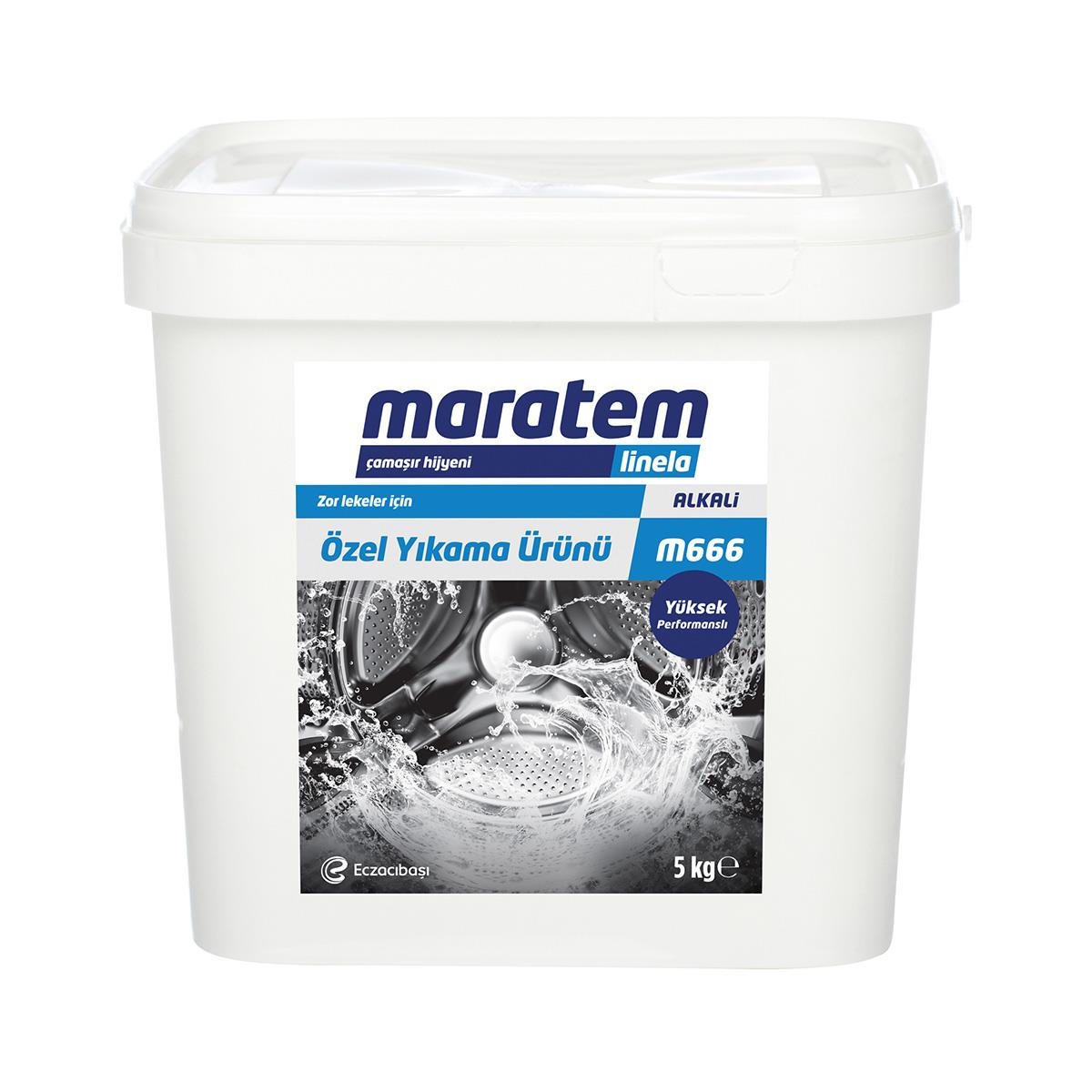 Maratem M666 Zor Lekelerde Özel Yıkama Ürünü Toz 5 Kg