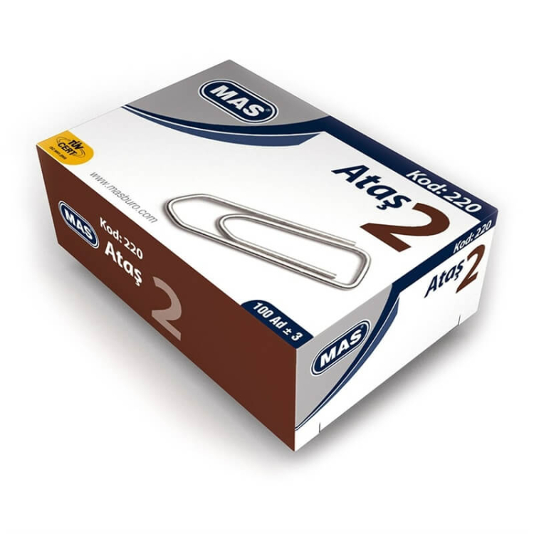 Mas Ataş No 2 Nikel Kaplı Süper Kalite 100 Adet 