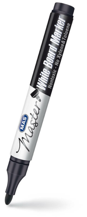 Mas Doldurulabilir Beyaz Tahta Kalemi 6410 Siyah 