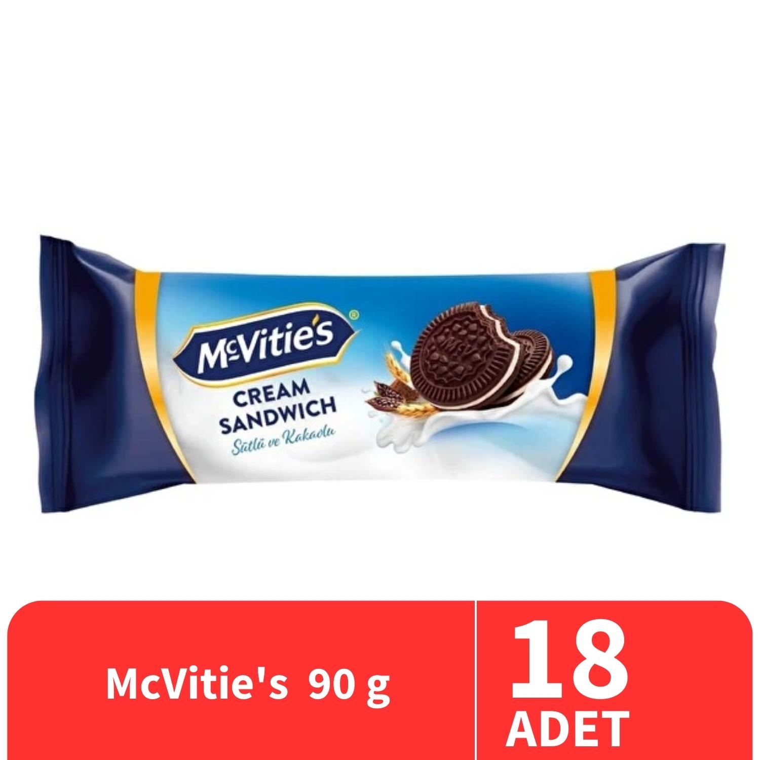 McVitie's Sütlü Kakaolu Bisküvi 90 Gr 18 Adet