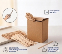 Mercan Tahta Karıştırıcı 500 Adet - Mercan Ambalaj