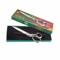 Merze Özel Üretim Krom Kaplama Hediye Kutulu Terzi Makası Kırmızı Saplı (6507 - No:7) D-124 - Mercan Makas