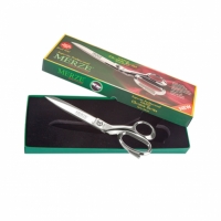 Merze Özel Üretim Krom Kaplama Hediye Kutulu Terzi Makası Kırmızı Saplı (6508 - No:8) D-125 - Mercan Makas