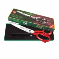 Merze Özel Üretim Hediye Kutulu Terzi Makası Kırmızı Saplı (5512 - No:12) D-123 - Mercan Makas