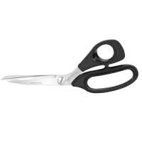 Merze Soft Plastik Saplı Jilet Ağızlı Süper Kumaş ve Deri Makası (M8300 RB - 12 inç - 200 mm) D-201 - Mercan Makas