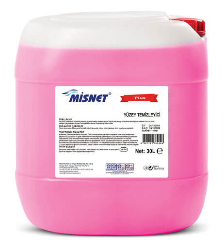 Misnet Genel Yüzey Temizleyici Parfümlü Pembe 30 Kg 