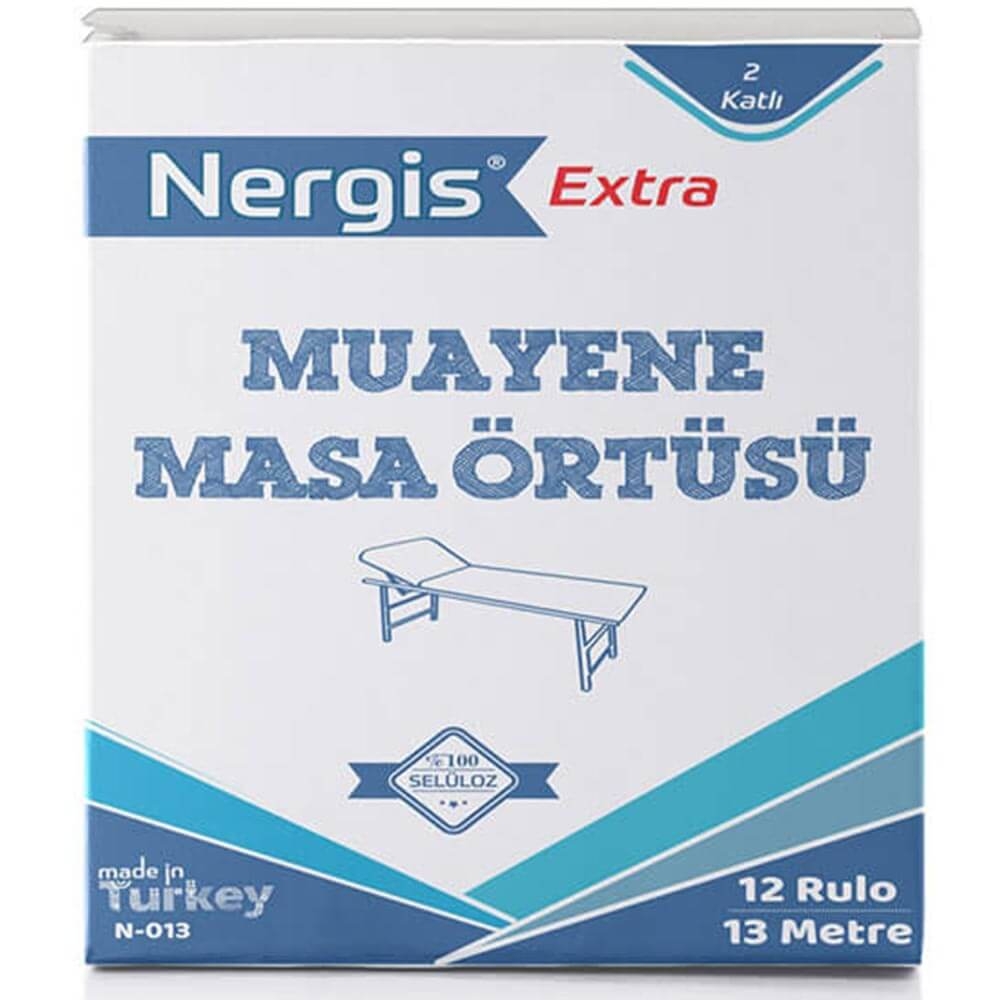 Nergis Extra Muayene Masa Örtüsü 13 Mt x 50 Cm 12 Rulo