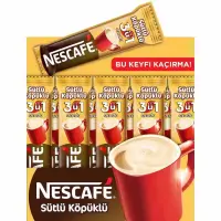 Nescafe 3'ü 1 Arada Sütlü Köpüklü 17.4 Gr 72 Li Paket