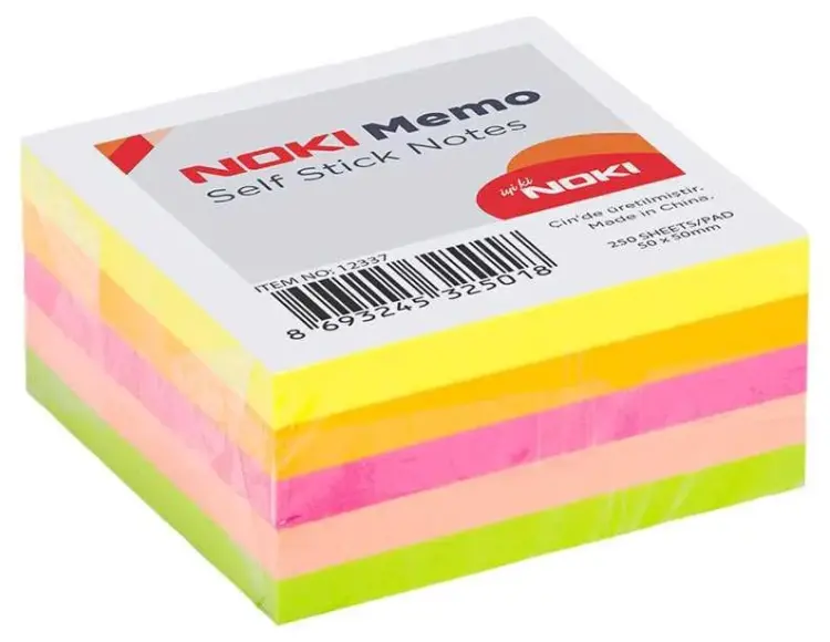 Noki Memo 50x50 Post-İt 5 Renk 250 Yaprak - 1