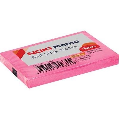 Noki Memo 50x75 Pembe Yapışkanlı Not Kağıdı 80 Yaprak 