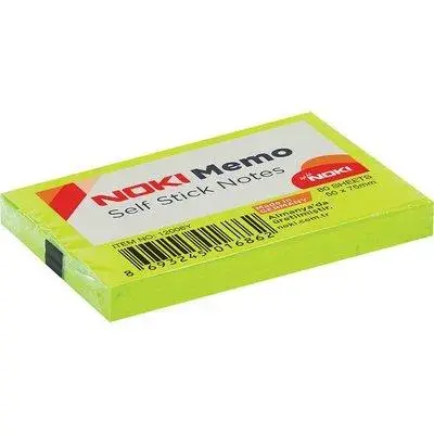 Noki Memo 50x75 Yeşil Yapışkanlı Not Kağıdı 80 Yaprak - Noki