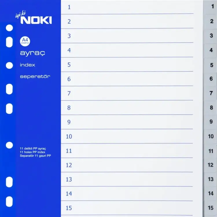Noki Seperatör 1-15 Rakam - Noki
